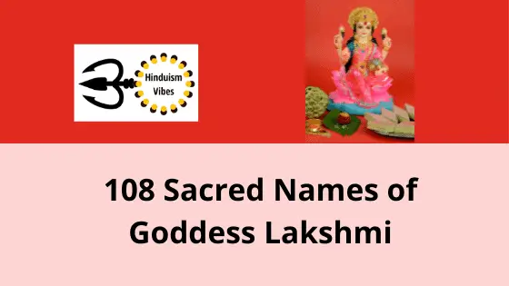 108 Names of Goddess Lakshmi with Meanings